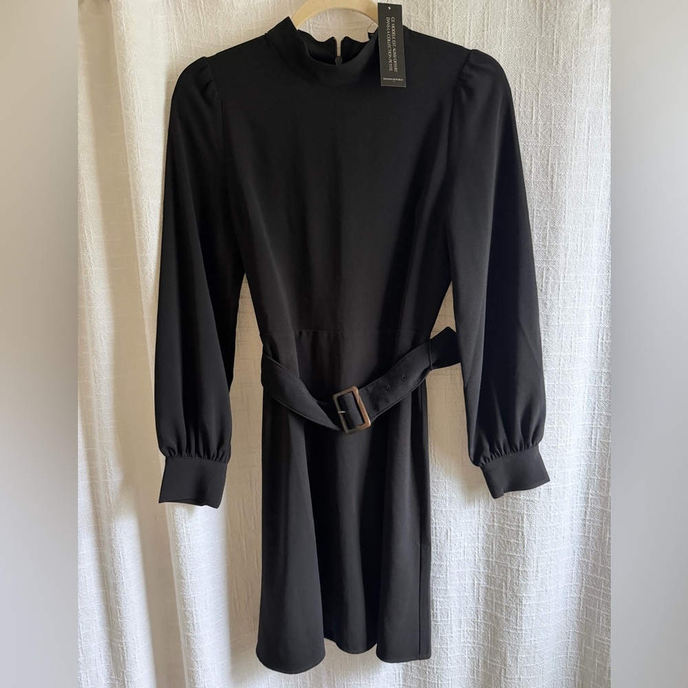 Banana Republic Black Long Sleeve Dress